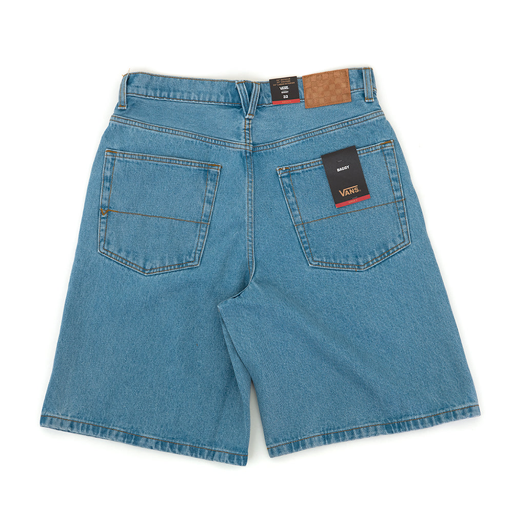 Check-5 Baggy Denim Shorts (Stone Wash / Blue) (S) VBU
