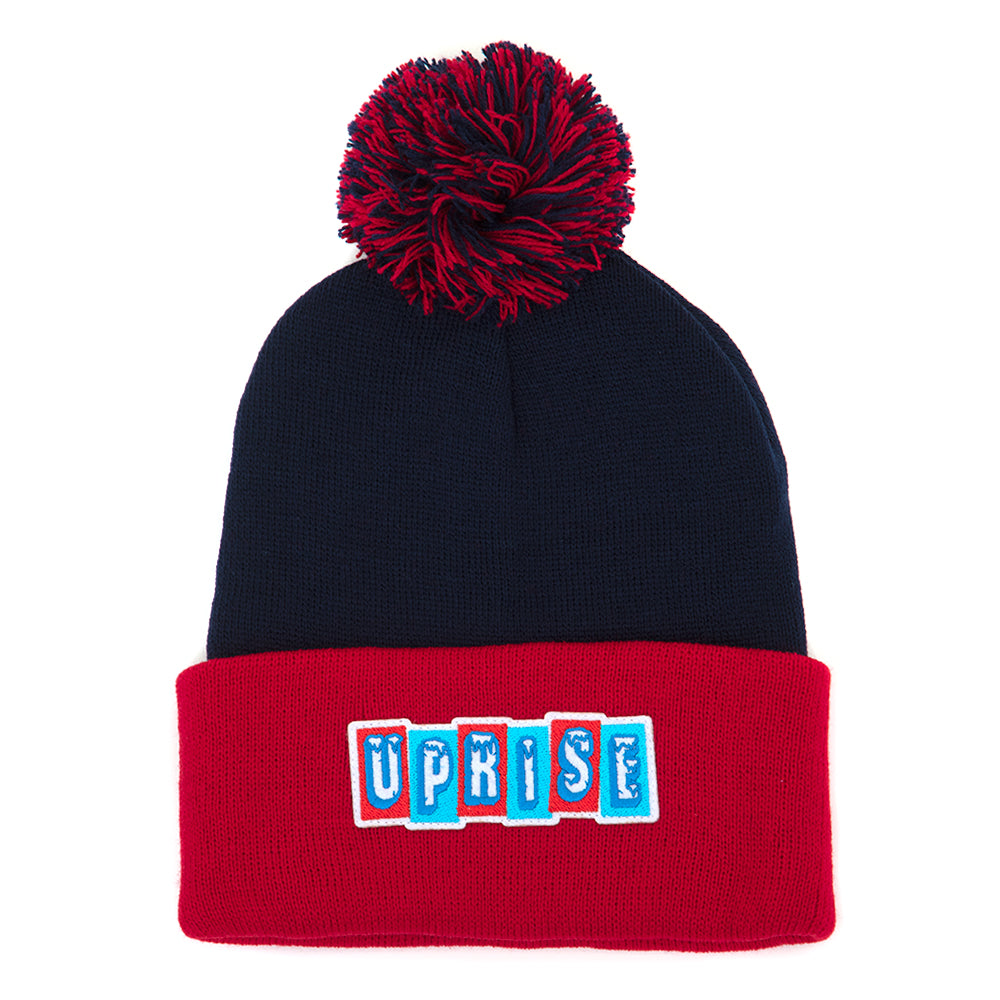 π§ Iced Beanie π§ (Navy / Red)