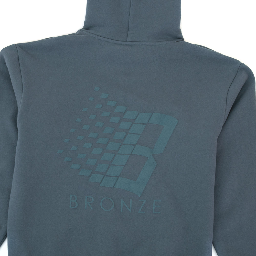 B Logo Puff Print Hooded Sweatshirt (Blue)