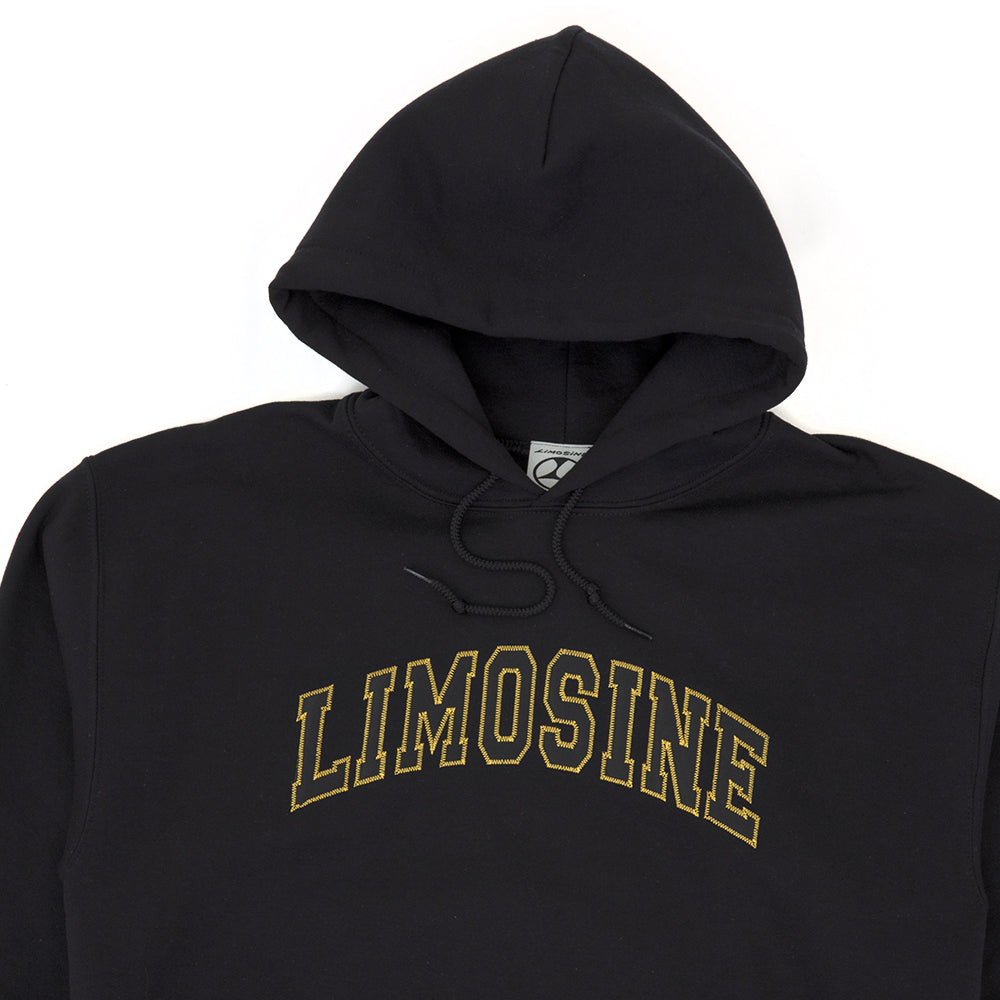 Black Vinyl Hooded Sweatshirt (Black)