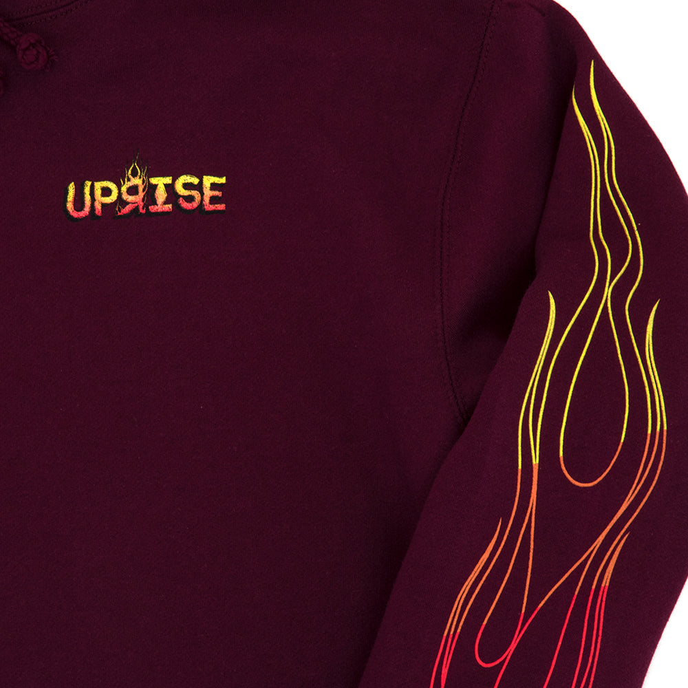 Skyline Heavyweight Hooded Sweatshirt (Maroon)