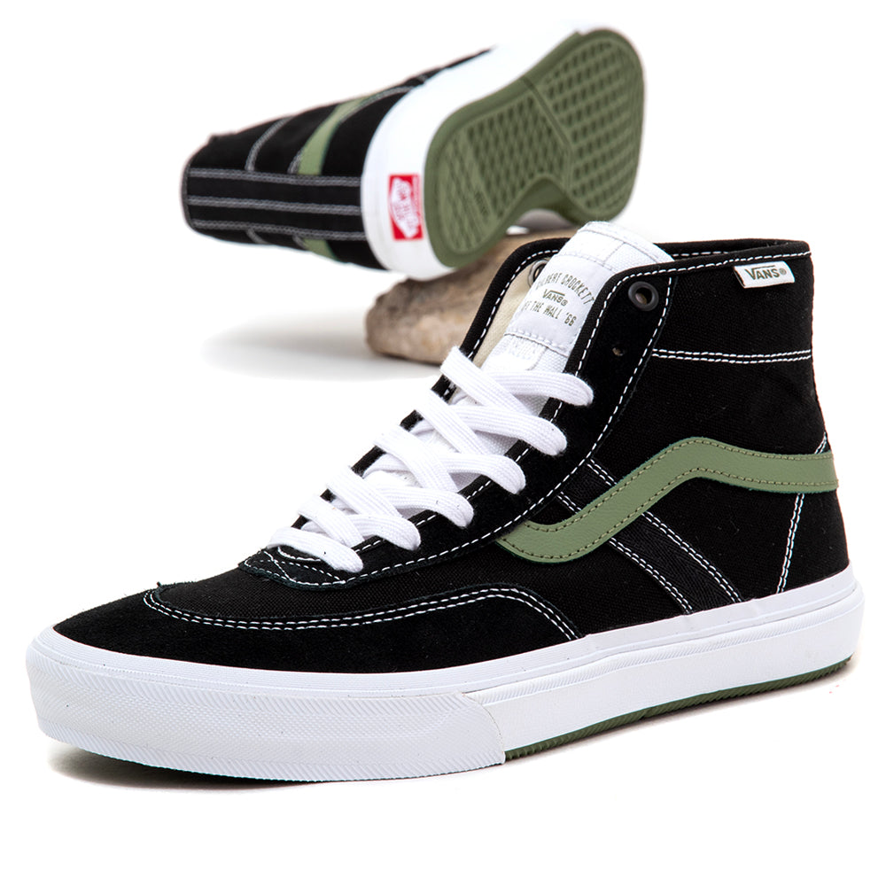 Skate Crockett High (Black / Green) VBU
