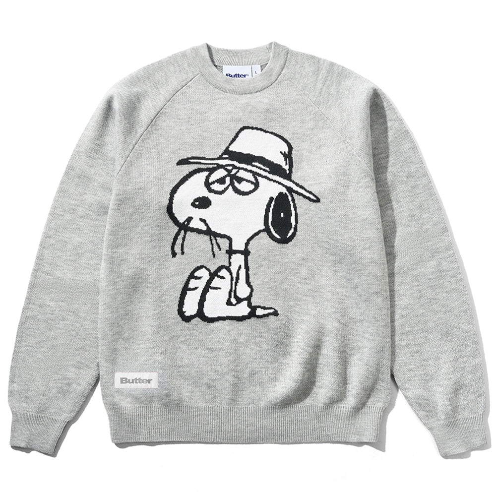 Spike Knit Crewneck Sweater (Ash)