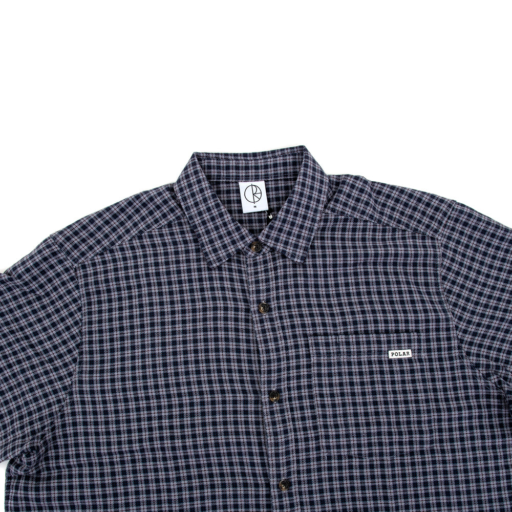 Mitchell S/S Button Up Shirt (Petrol / Bordeaux)