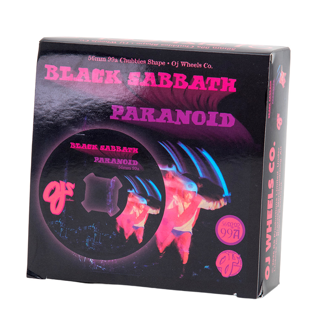 56mm Black Sabbath Paranoid Chubbies - Black (99a)