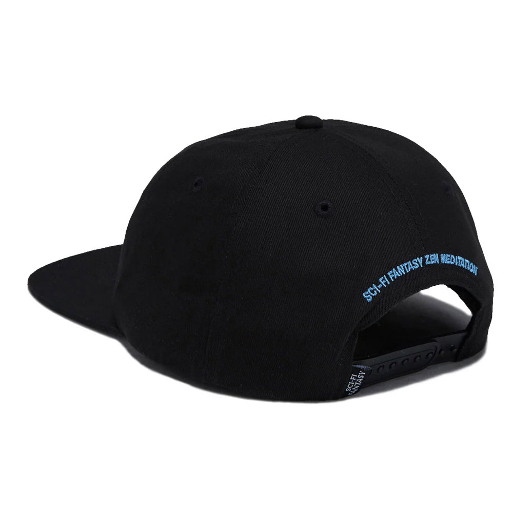Pegasus 6 Panel Snapback Hat (Black)