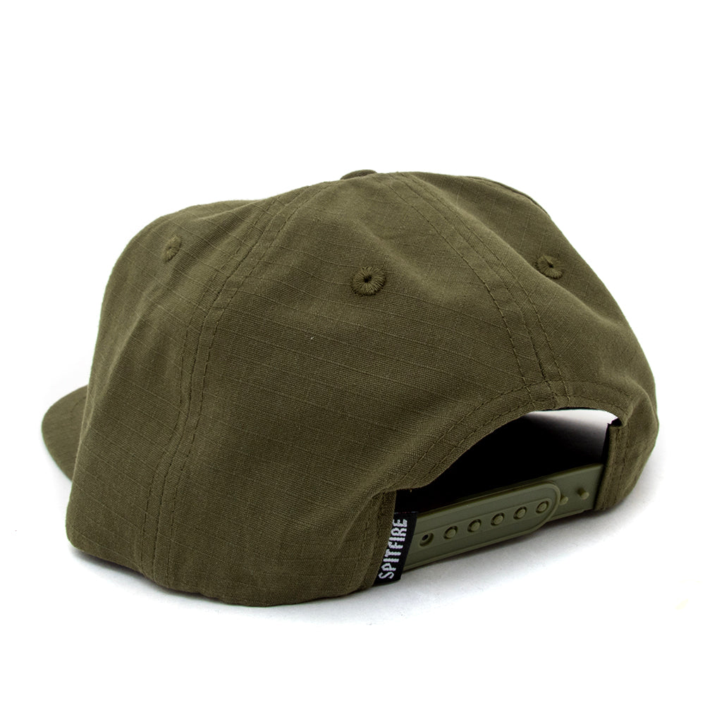 Molotov Script Snapback Hat (Olive)