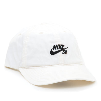 Unstructured 6 Panel Skate Strapback Cap (Off White)