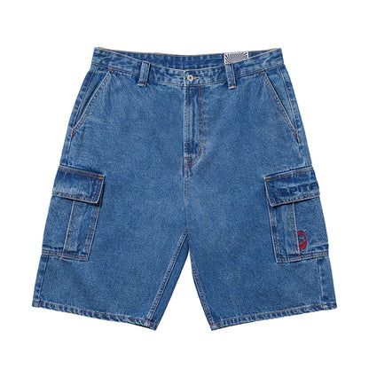 Classic 87' Denim Cargo Short (Light Stone Wash) (S)