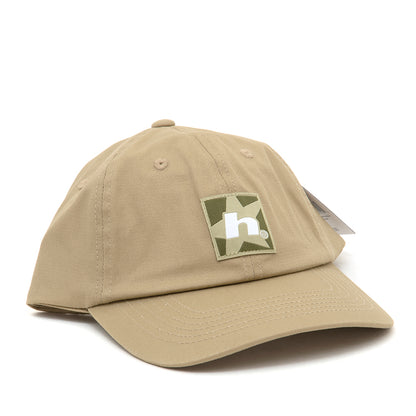 Star Box 6 Panel Strapback Hat (Stone)