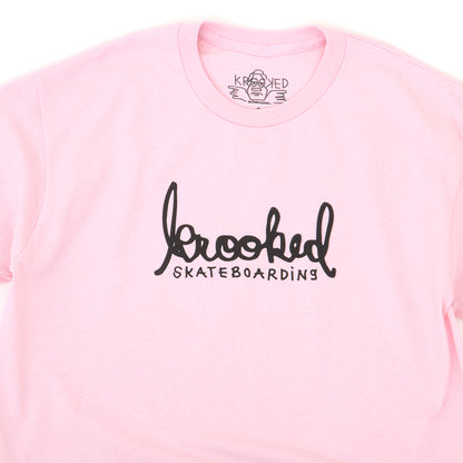 Skript S/S T-Shirt (Lt. Pink / Black)