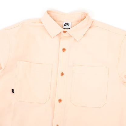 Long-Sleeve Woven Skate Top (Guava Ice / Neutral Olive)