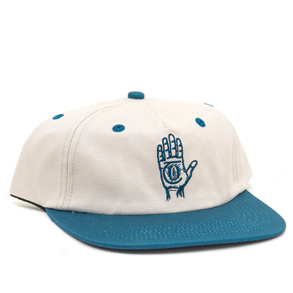 Hand of Theories Snapback Hat (Pearl / Blue Jay)