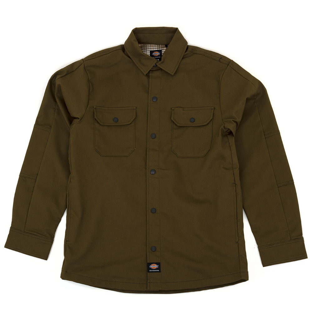 Mike Anderson Lined Shirt Jacket (Dark Olive)