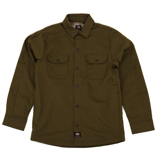 Mike Anderson Lined Shirt Jacket (Dark Olive)