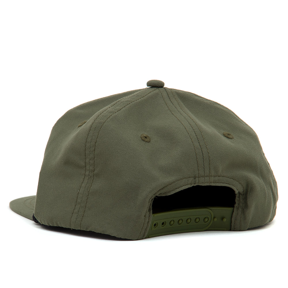 Rope Snapback Hat (Olive / Black)