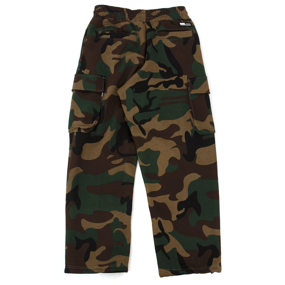 O.G.S. Fleece Cargo Pants (Woodland Camo)