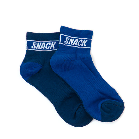 Split Color Sock (Blue / Navy)