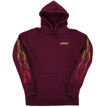 Skyline Heavyweight Hooded Sweatshirt (Maroon)
