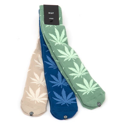 Set 3 Pack Plantlife Sock (Mint / Blue / Wheat)