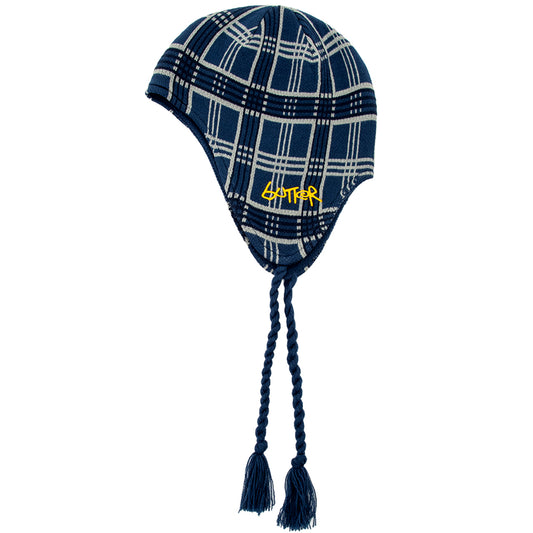 Earflap Beanie (Plaid)
