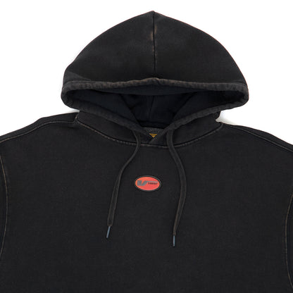 Skate Carpet Baggy Pullover Hooded Sweatshirt (Black) VBU