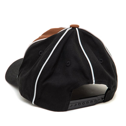 Outfield Snapback Hat (Black / Brown)