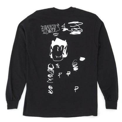 Plateau Scribble L/S T-Shirt (Black / White)