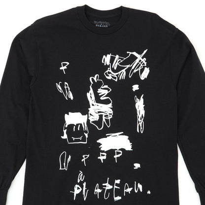 Plateau Scribble L/S T-Shirt (Black / White)