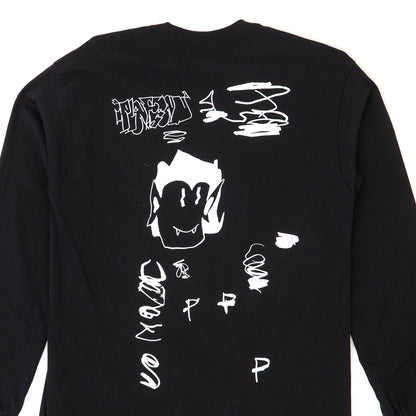 Plateau Scribble L/S T-Shirt (Black / White)