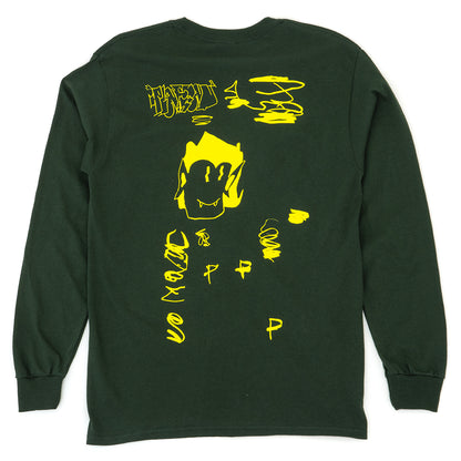 Plateau Scribble L/S T-Shirt (Green / Yellow)