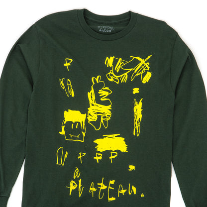 Plateau Scribble L/S T-Shirt (Green / Yellow)