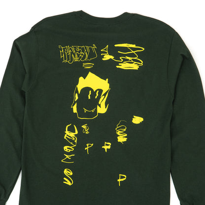 Plateau Scribble L/S T-Shirt (Green / Yellow)