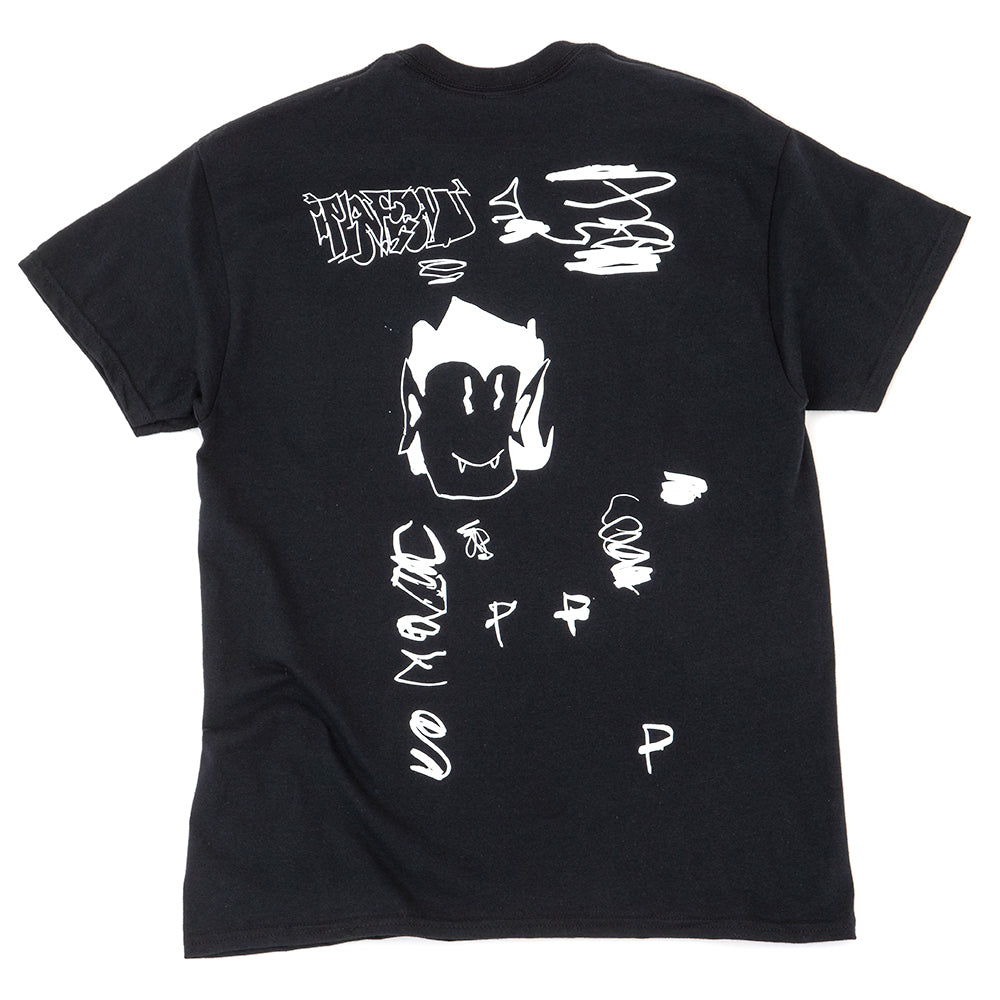 Plateau Scribble T-Shirt (Black / White)