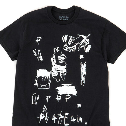 Plateau Scribble T-Shirt (Black / White)