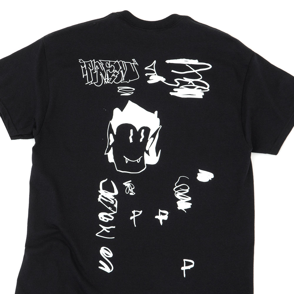 Plateau Scribble T-Shirt (Black / White)