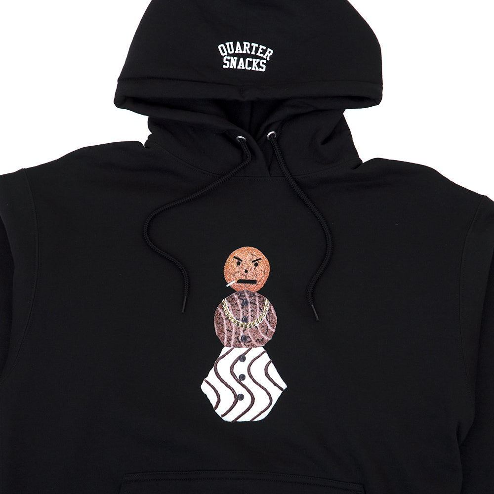 Front Snackman Hooded Sweatshirt (Jet Black)