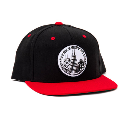 City Seal Snapback -  Black/Red