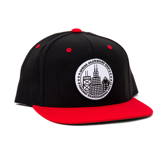 City Seal Snapback -  Black/Red