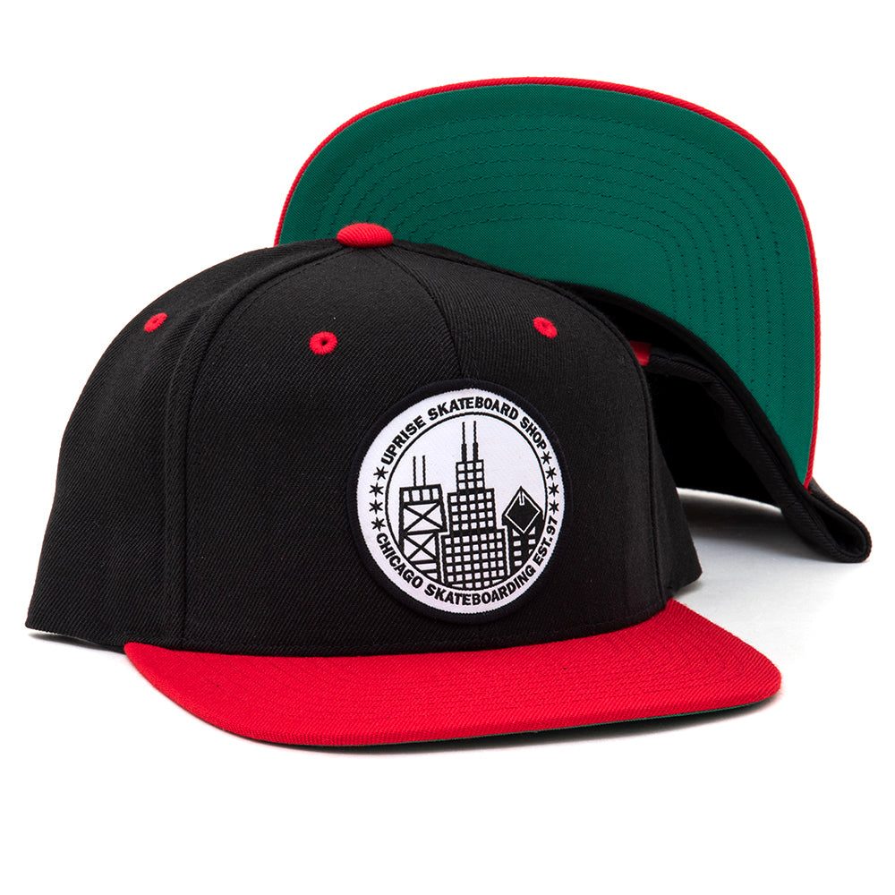 City Seal Snapback -  Black/Red