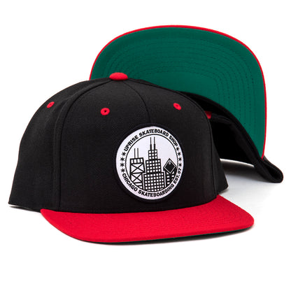 City Seal Snapback -  Black/Red
