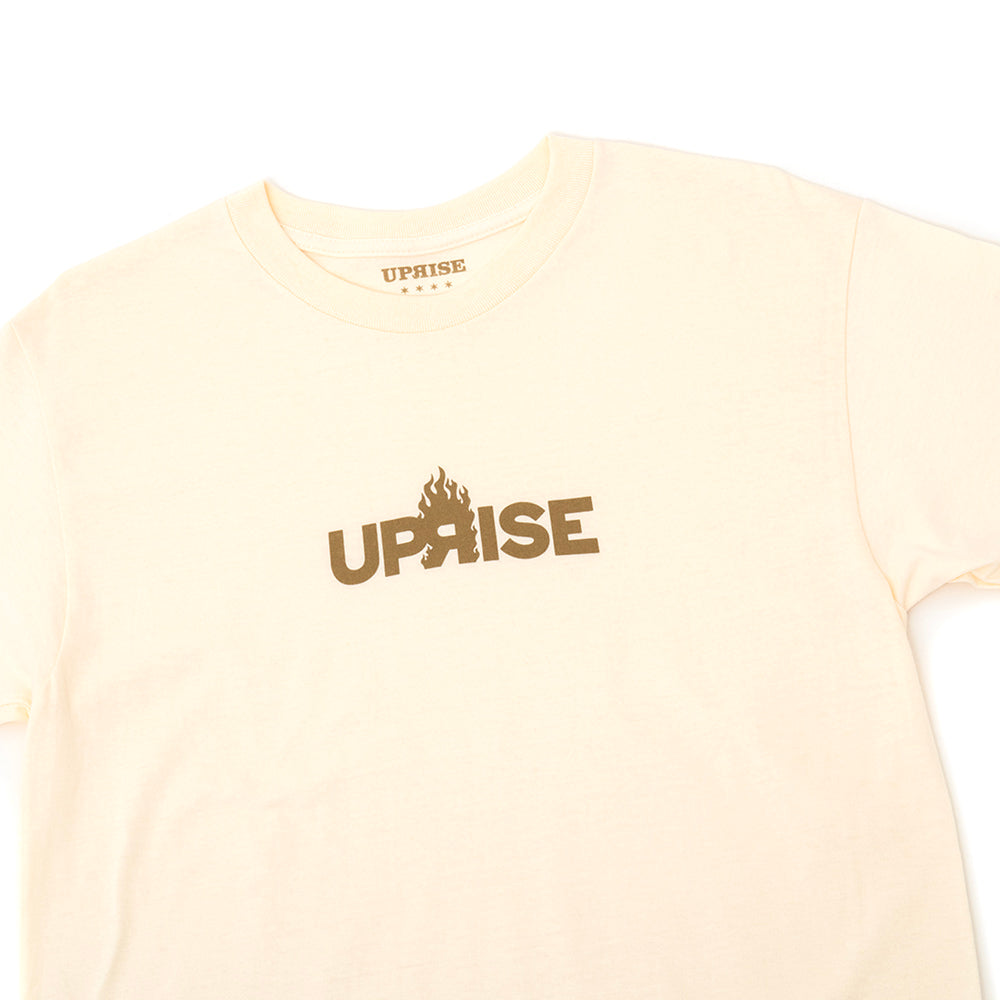 Flame Logo T-shirt (Cream/Gold)