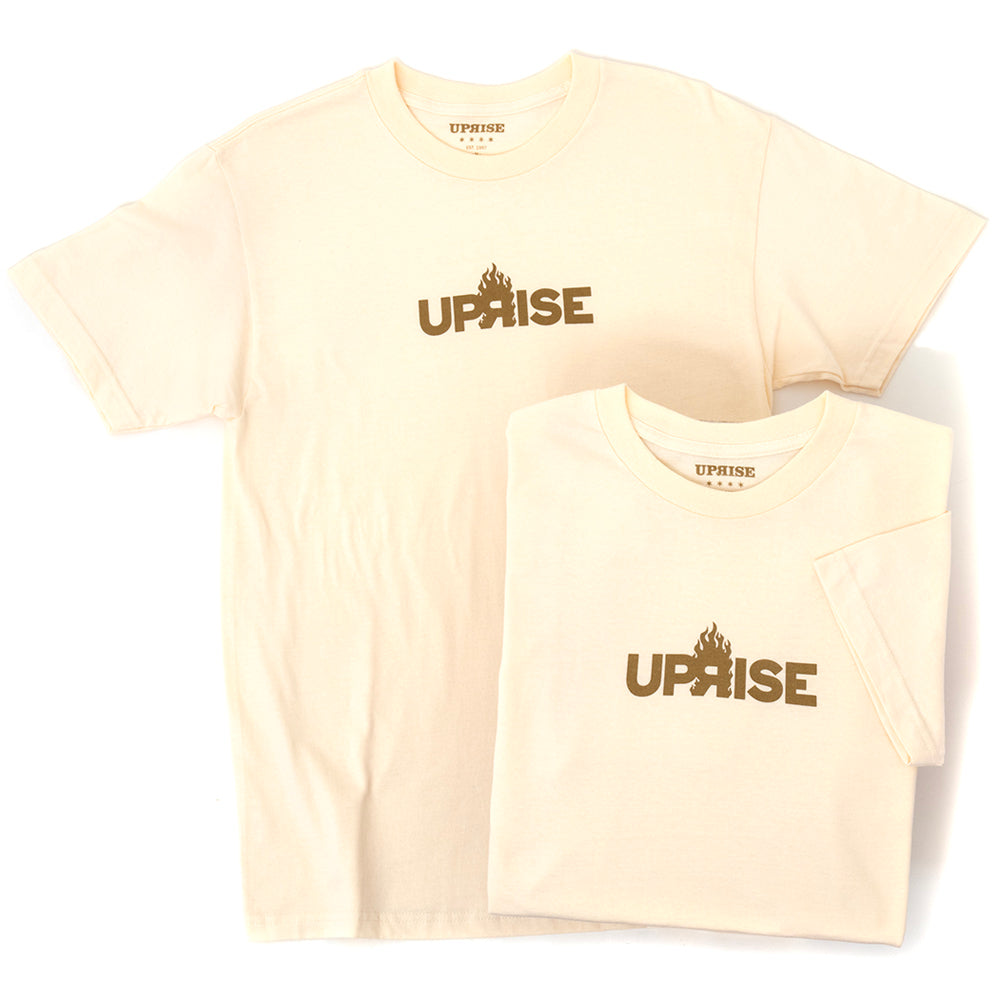 Flame Logo T-shirt (Cream/Gold)