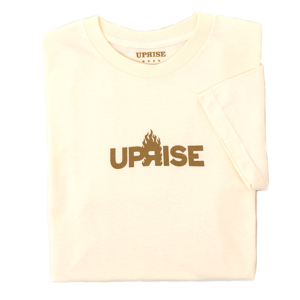 Flame Logo T-shirt (Cream/Gold)