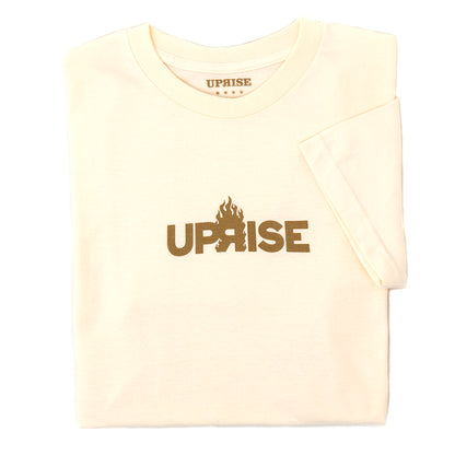Flame Logo T-shirt (Cream/Gold)