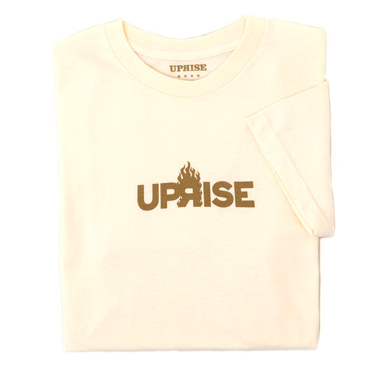 Flame Logo T-shirt (Cream/Gold)