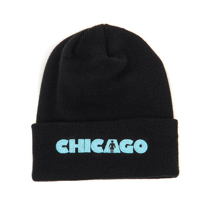 x Uprise We OG Chicago Embroidered Beanie (Black)