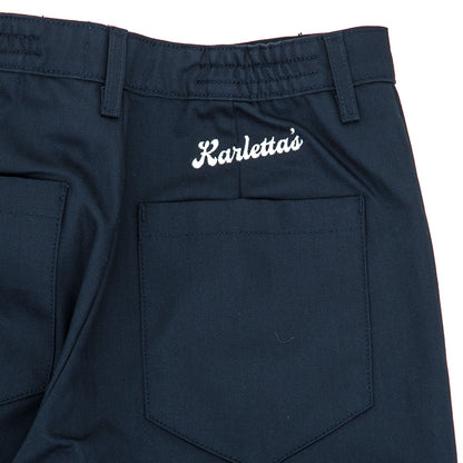 Karletta's Pants (Navy Herringbone) (S+)