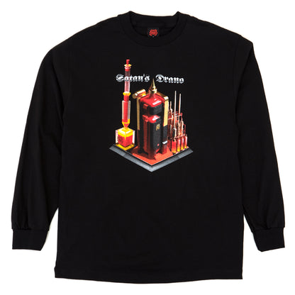 Drano Factory L/S T-Shirt (Black) (S+)