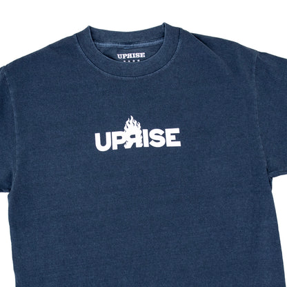 Flame Logo T-shirt (Faded Navy)